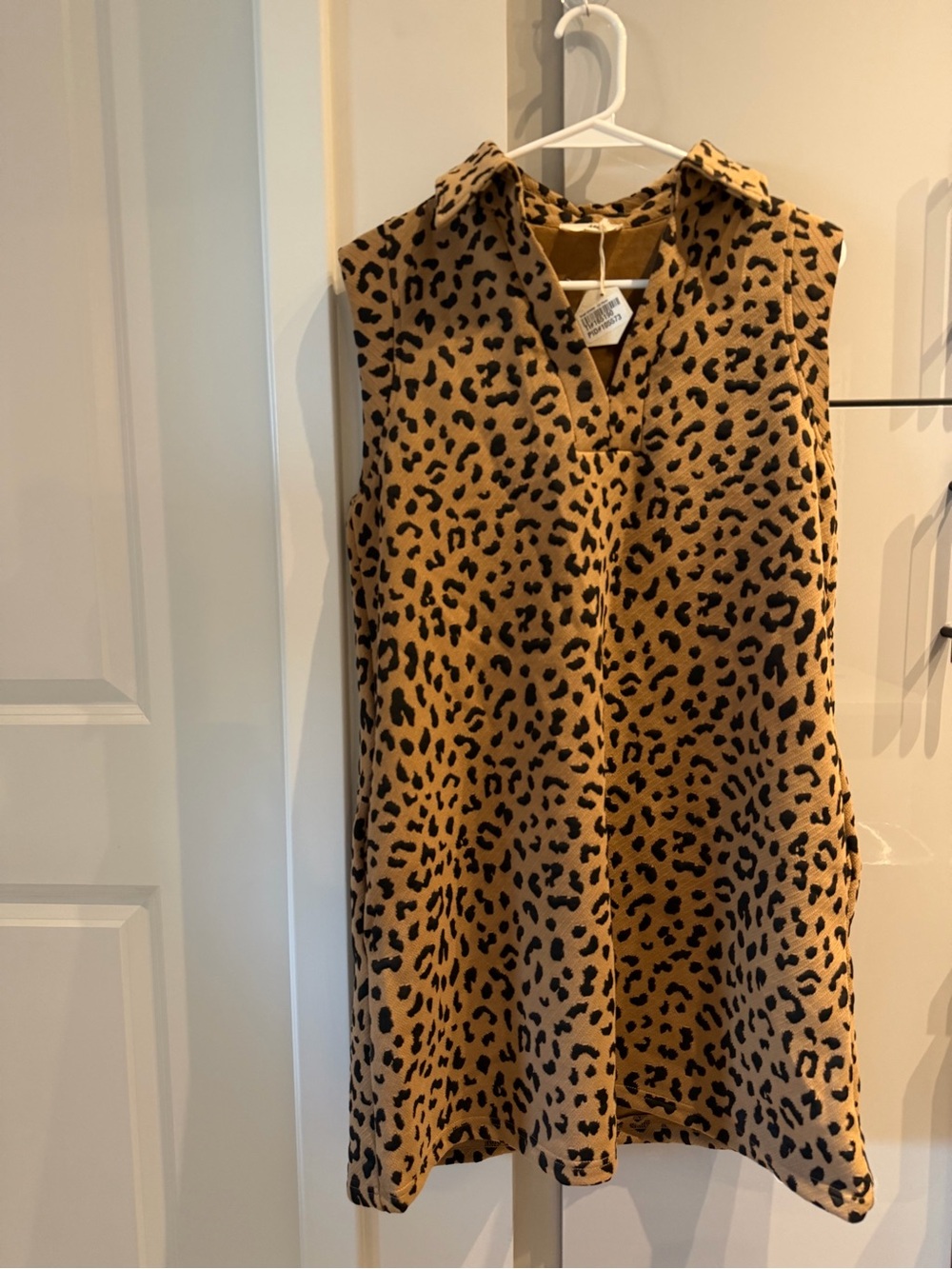 Pinkblush Leopard Print Top - Tan & Black